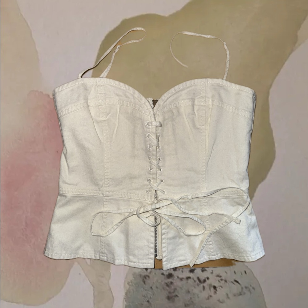 Wilfred White Corset Top